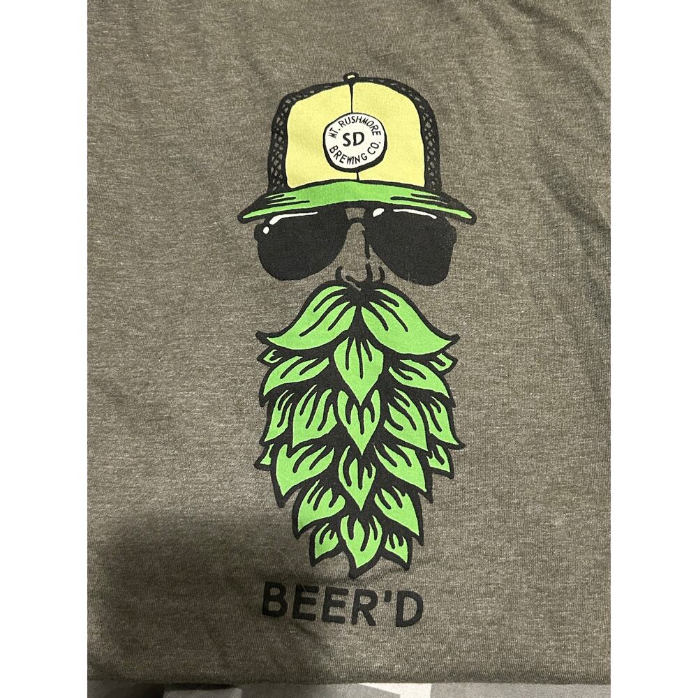 Mt Rushmore Brewing tee shirt beer merch beard 2X collection